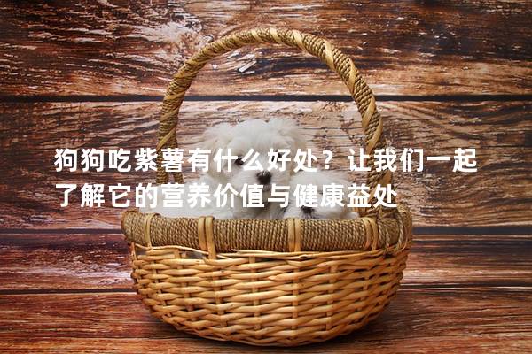 狗狗吃紫薯有什么好處？讓我們一起了解它的營養(yǎng)價值與健康益處