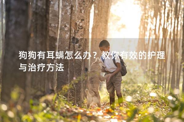 狗狗有耳螨怎么辦？教你有效的護(hù)理與治療方法