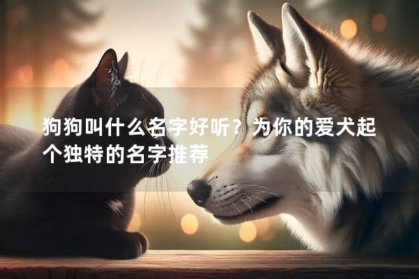 狗狗叫什么名字好聽？為你的愛犬起個獨特的名字推薦