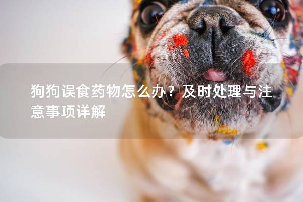 狗狗誤食藥物怎么辦?及時處理與注意事項詳解 狗狗誤食藥物怎么辦?及時處理與注意事項詳解