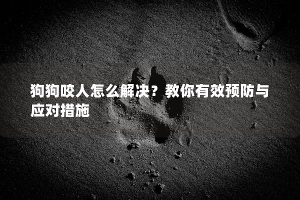 狗狗咬人怎么解決？教你有效預(yù)防與應(yīng)對(duì)措施