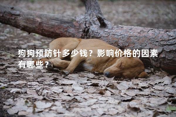 狗狗預(yù)防針多少錢？影響價(jià)格的因素有哪些？