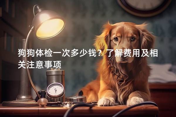 狗狗體檢一次多少錢？了解費(fèi)用及相關(guān)注意事項(xiàng)