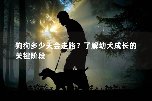狗狗多少天會走路？了解幼犬成長的關鍵階段
