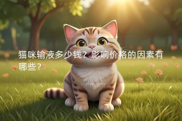 貓咪輸液多少錢？影響價(jià)格的因素有哪些？